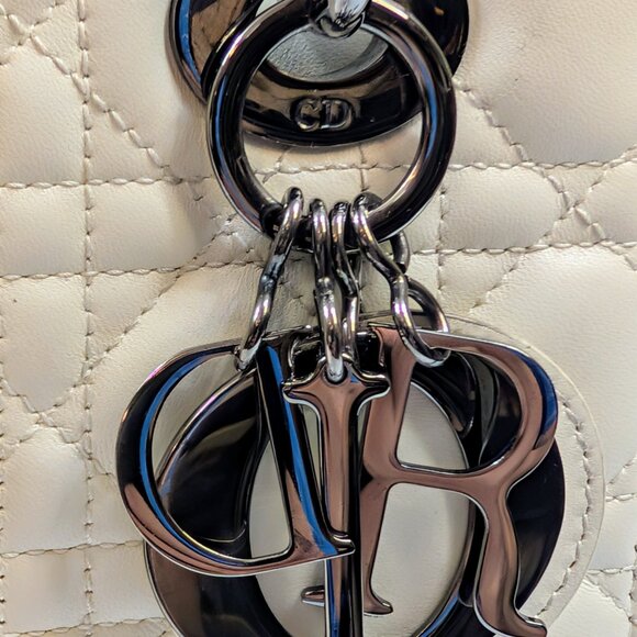 Dior Lady Dior Ivory My ABCDior Bag in Cannage Lambskin - Picture 6 of 16